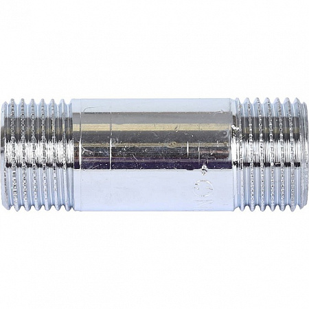 Бочонок резьбовой латунный STOUT хром 1/2&quot;x55мм