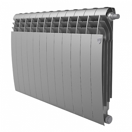 Радиатор биметаллический ROYAL THERMO BILINER SILVER SATIN VDR 500x12 секций, серый (НС-1309747)