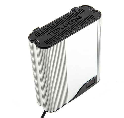 Стабилизатор сетевого напряжения TEPLOCOM ST-888-И, Мощн нагр 888ВА,диап 145-260В,БАСТИОН (алюминий)