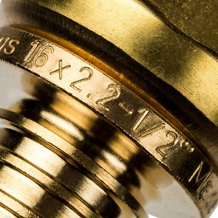СА Муфта с накидной гайкой аксиальная для сшитого полиэтилена STOUT Ø16х1/2&quot;