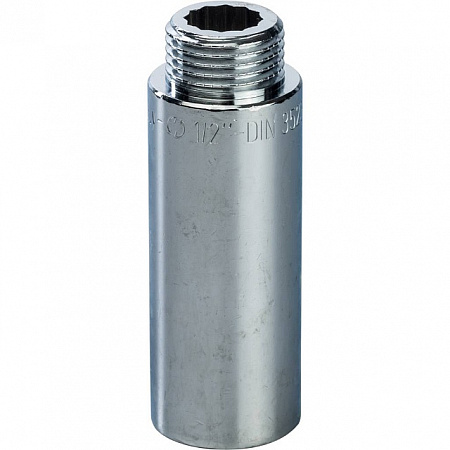 Удлинитель резьбовой латунный STOUT хром 1/2&quot;x65мм ВН