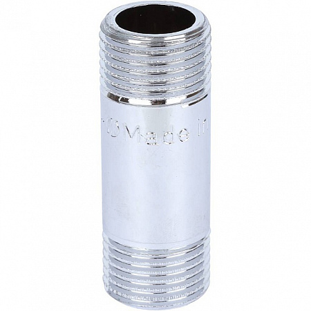 Бочонок резьбовой латунный STOUT хром 1/2&quot;x55мм