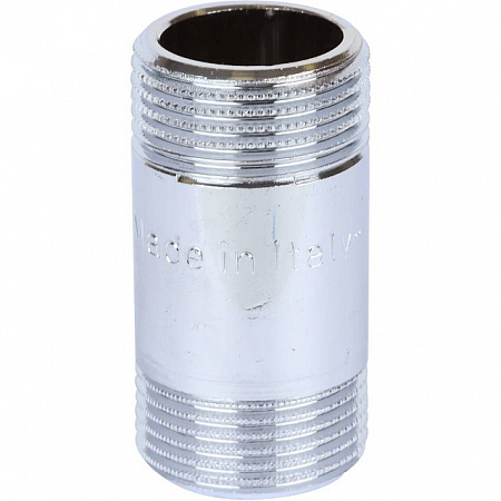 Бочонок резьбовой латунный STOUT хром 3/4&quot;x50мм