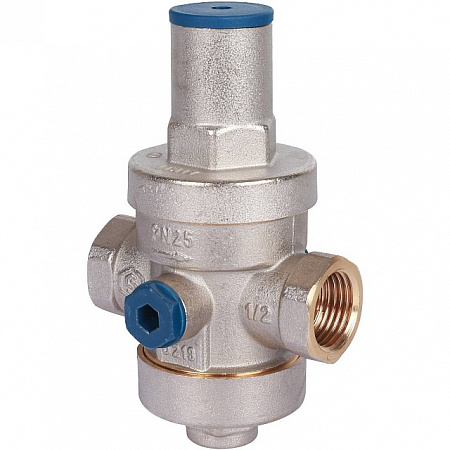 Редуктор давления STOUT 1/2&quot; вн/вн PN25 с выходом под манометр