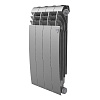 Радиатор биметаллический ROYAL THERMO BILINER SILVER SATIN 500x4 секций, серый (НС-1176317)