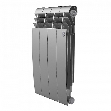 Радиатор биметаллический ROYAL THERMO BILINER SILVER SATIN 500x4 секций, серый (НС-1176317)