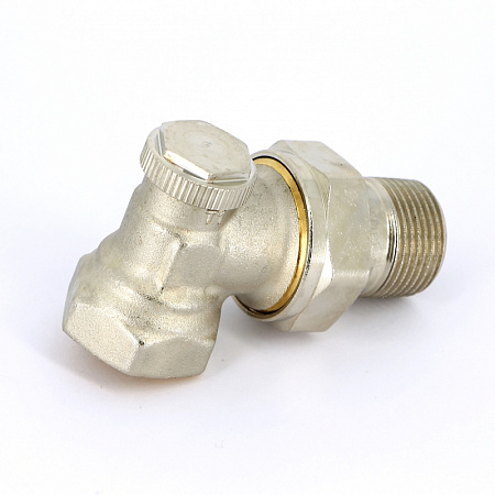 Вентиль обратный угловой UNI-FITT THERMO ВН 3/4" с разъемным соединением, никелир.