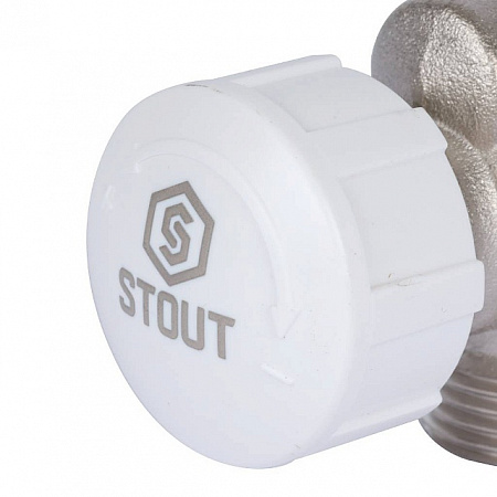 Клапан термостатический осевой STOUT 1/2&quot;х3/4&quot;ЕК