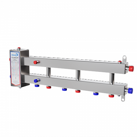 Коллектор котловой с гидрострелкой ESSAN ГРУ+КМГ 60-4ВН НЕРЖАВЕЮЩАЯ СТАЛЬ с 3-мя кронштейнами