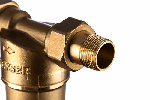 Фильтр промывной ГЕЙЗЕР БАСТИОН 121 Ø60 никель 3/4&amp;quot; АМ-АМ, 90 мкм, латунная колба