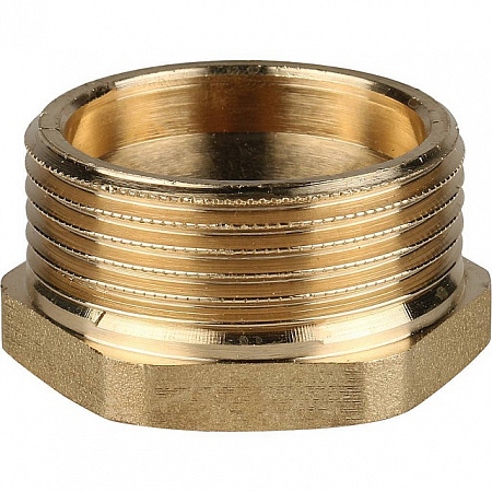 Футорка резьбовая латунная STOUT без покрытия 11/4&quot;x1/2&quot; ВН