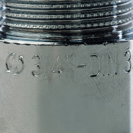 Удлинитель резьбовой латунный STOUT хром 3/4&quot;x20мм ВН