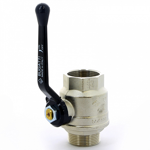Кран шаровой BUGATTI OREGON 305 рукоятка алюминиевая 11/2&amp;quot; ВН, полнопроходной