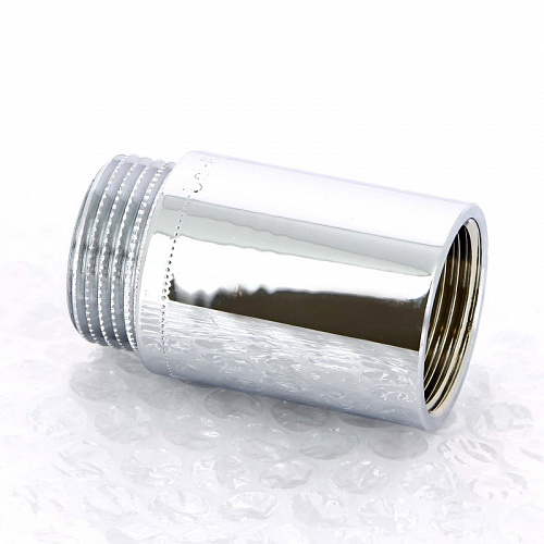 Удлинитель резьбовой латунный UNI-FITT хром 1&amp;quot;х50 мм ВН