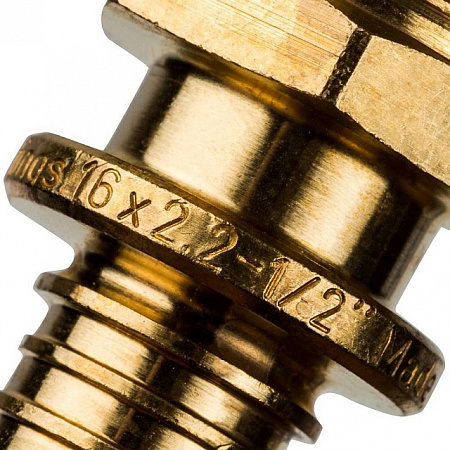 СА Муфта резьбовая аксиальная для сшитого полиэтилена STOUT Ø16х1/2&quot; Н
