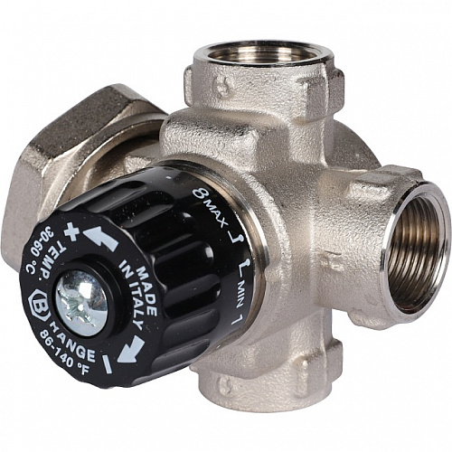 НСУ Насосно-смесительный узел теплого пола STOUT с насосом 1&amp;quot;, UPSO, клапан 30-60°C, разбор, 130мм