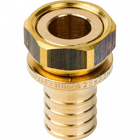 СА Муфта с накидной гайкой аксиальная для сшитого полиэтилена STOUT Ø25х3/4&quot;