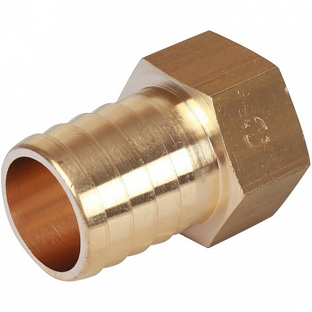 Штуцер резьбовой латунный STOUT без покрытия 3/4&quot;x25мм В