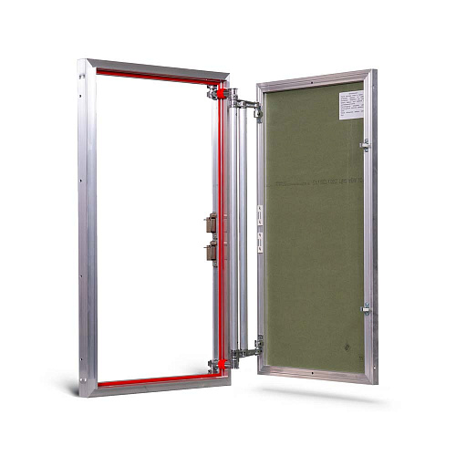 Люк под плитку АЛЮМИНИЕВЫЙ (НАЖИМНОЙ) ПРАКТИКА ETP 50x90