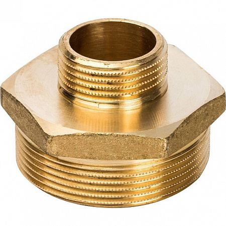 Ниппель переходной резьбовой латунный STOUT без покрытия 2&quot;x1&quot; Н