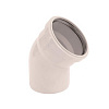 ПВХ Отвод канализационный SINIKON КОМФОРТ ПЛЮС белый Ø50х15°