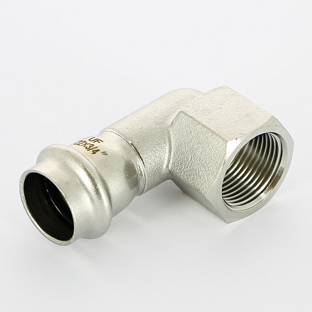 НП Угол резьбовой пресс из нержавейки UNI-FITT фитинг Ø22x3/4&quot; В