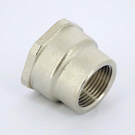 Муфта переходная резьбовая латунная UNI-FITT никель 11/2&quot;х1&quot;