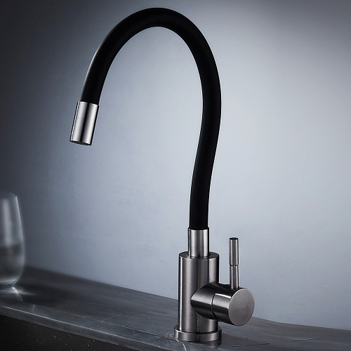 Смеситель для кухни OLIVE'S BALEAR 13435-3BL нержавеющая сталь, нержавеющая сталь, уп. (10 шт)