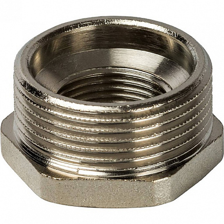 Футорка резьбовая латунная STOUT никель 11/4&quot;x3/4&quot; ВН