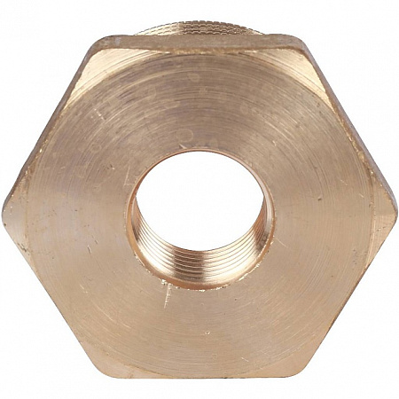 Футорка резьбовая латунная STOUT без покрытия 11/2&quot;x1/2&quot; ВН