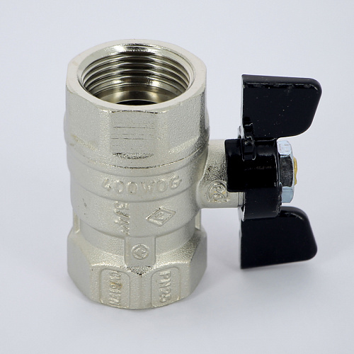 Кран шаровой BUGATTI ARIZONA 602 бабочка 3/4&amp;quot; ВВ, стандартный проход