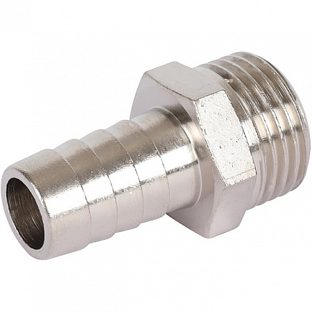 Штуцер резьбовой латунный STOUT никель 1/2&quot;x14мм Н