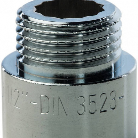 Удлинитель резьбовой латунный STOUT хром 1/2&quot;x20мм ВН