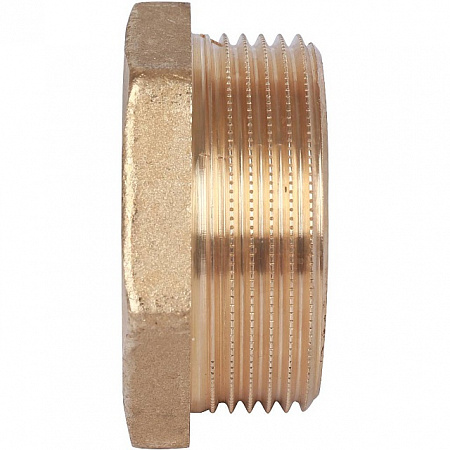 Футорка резьбовая латунная STOUT без покрытия 11/2&quot;x1/2&quot; ВН