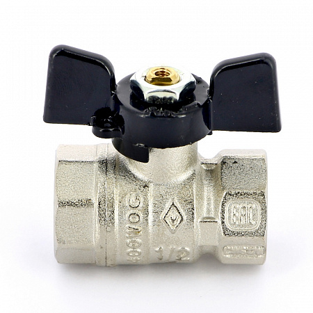 Кран шаровой BUGATTI ARIZONA 602 бабочка 1/2&quot; ВВ, стандартный проход
