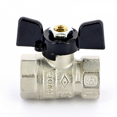 Кран шаровой BUGATTI ARIZONA 602 бабочка 1/2&amp;quot; ВВ, стандартный проход