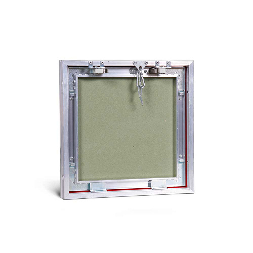 Люк потайной АЛЮМИНИЕВЫЙ со съемной дверцей (НАЖИМНОЙ) ПРАКТИКА &amp;quot;КОНТУР&amp;quot; КР 30x30