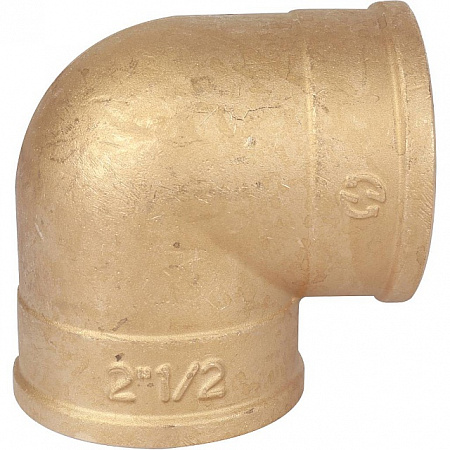 Угол резьбовой латунный STOUT без покрытия 21/2&quot;  В