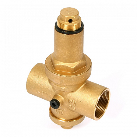 Редуктор давления UNI-FITT 11/2&quot; В 0,5-6 бар PN25 с отверстием под аксиальный манометр 1/4&quot;