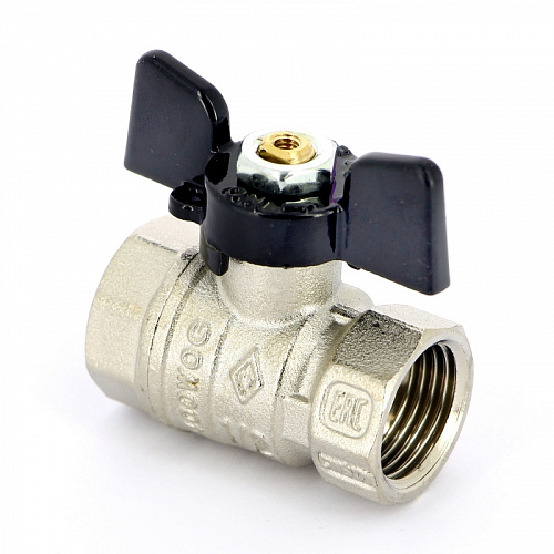Кран шаровой BUGATTI ARIZONA 602 бабочка 1/2&amp;quot; ВВ, стандартный проход