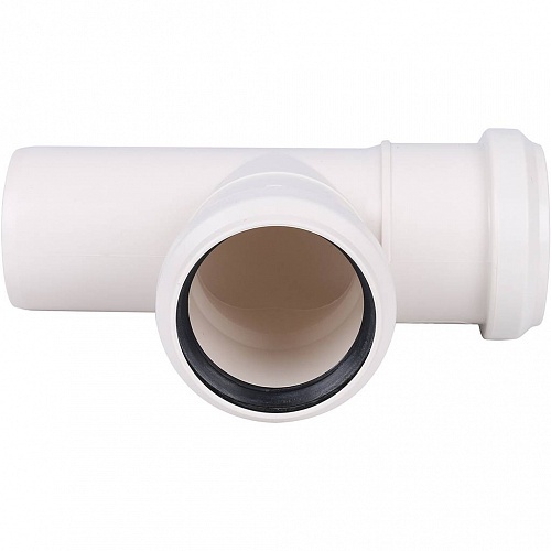 ПВХ Тройник канализационный SINIKON КОМФОРТ ПЛЮС белый Ø50х90°