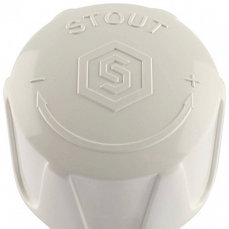 Клапан терморегулирующий прямой STOUT ручной 1/2&quot;