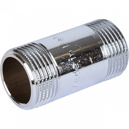 Бочонок резьбовой латунный STOUT хром 3/4&quot;x50мм