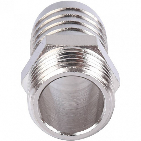 Штуцер резьбовой латунный STOUT никель 1/2&quot;x20мм Н