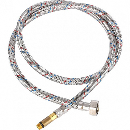 Гибкая подводка для смесителей STOUT нерж.сталь М10*35-1/2&quot;-120 см, пара