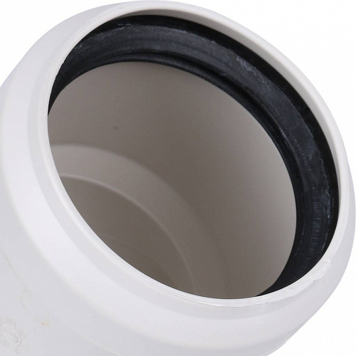 ПВХ Отвод канализационный SINIKON КОМФОРТ ПЛЮС белый Ø50х45°