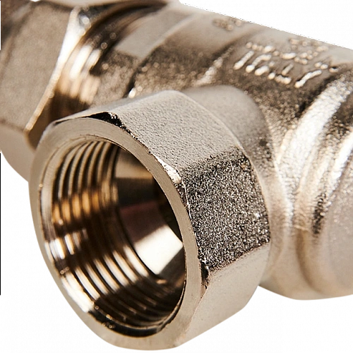 Кран шаровой с американкой угловой STOUT бабочка 3/4&amp;quot; ВР/НР