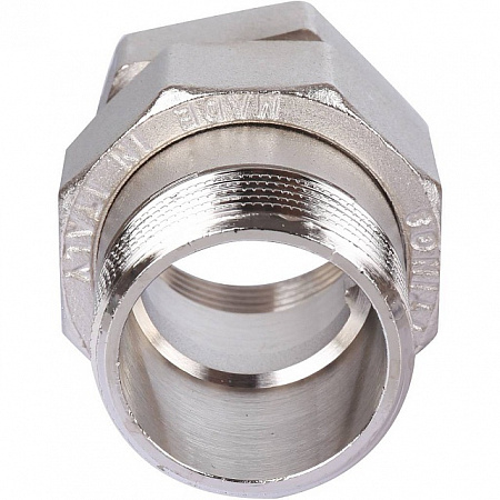 Американка ПРЯМАЯ резьбовая латунная (с прокладкой o-ring) STOUT никель 11/4&quot; ВН