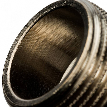 Ниппель переходной резьбовой латунный STOUT никель 3/4&quot;x3/8&quot; Н