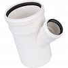 ПВХ Тройник переходной канализационный SINIKON КОМФОРТ ПЛЮС белый Ø110х50х45°